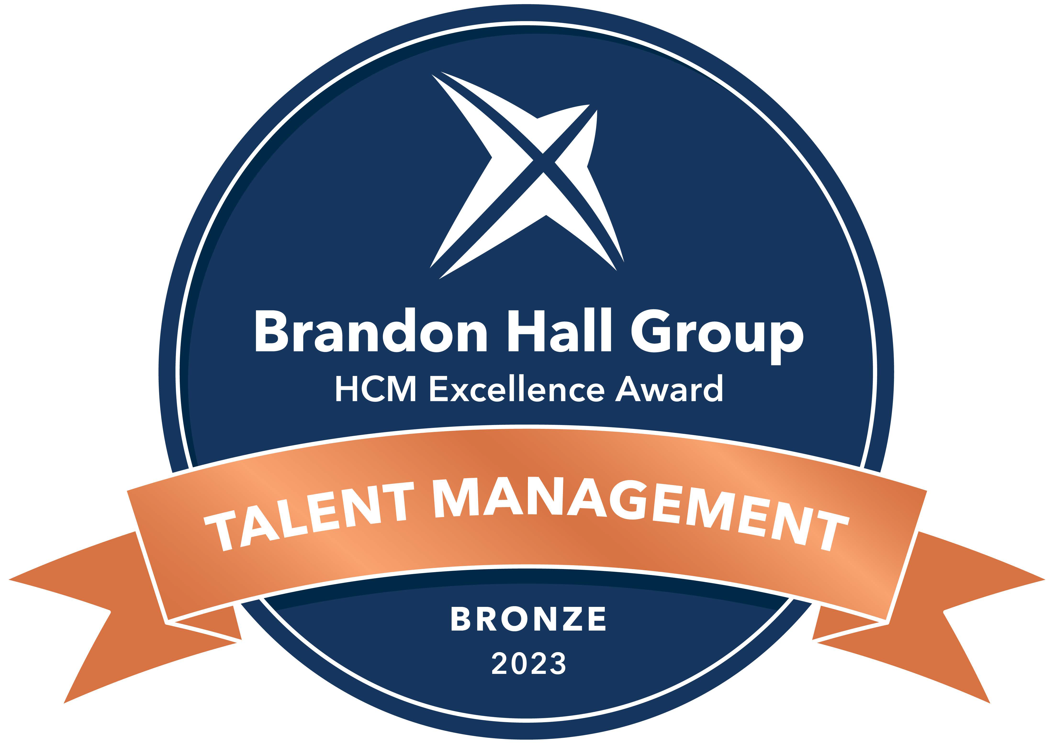 Image of the Brandon Hall Excellence in Technology Bronze Award